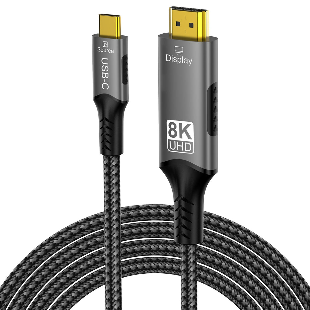 8K60HZ Type-C Câble de données de conversion HDMI mâle unidirectionnel