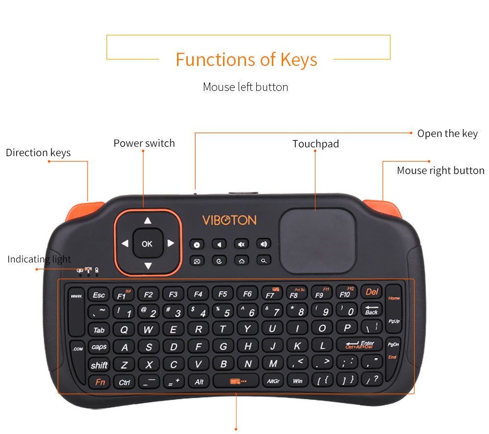 S1 Mini Bygoad sans fil avec souris Typadnd