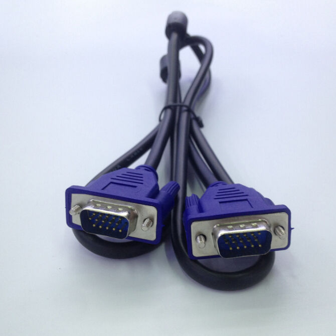 Ordinateur moniteur TV HD connexion vidéo VGA câble