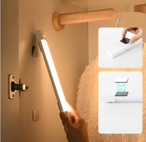 Bande magnétique autocollante sans fil lumière pour armoires rechargeable bande de lumière