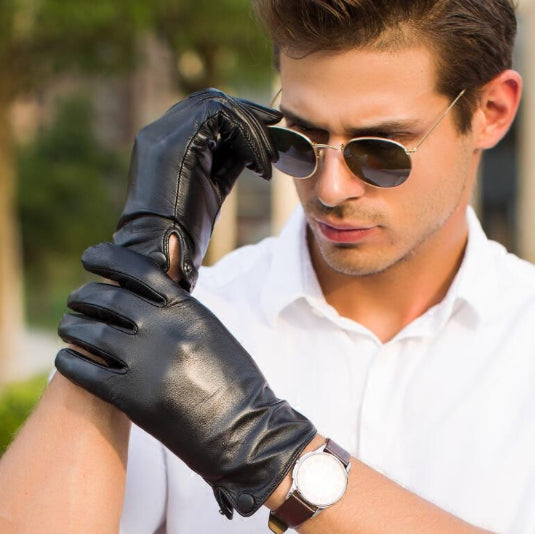 Gants en cuir de conduite moto