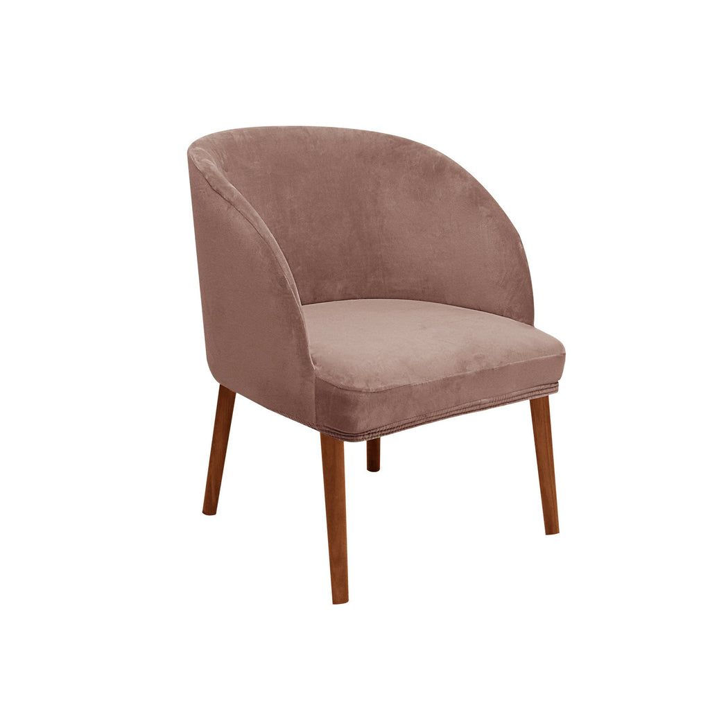 Couverture moderne de chaise à manger semi-circulaire Velvet
