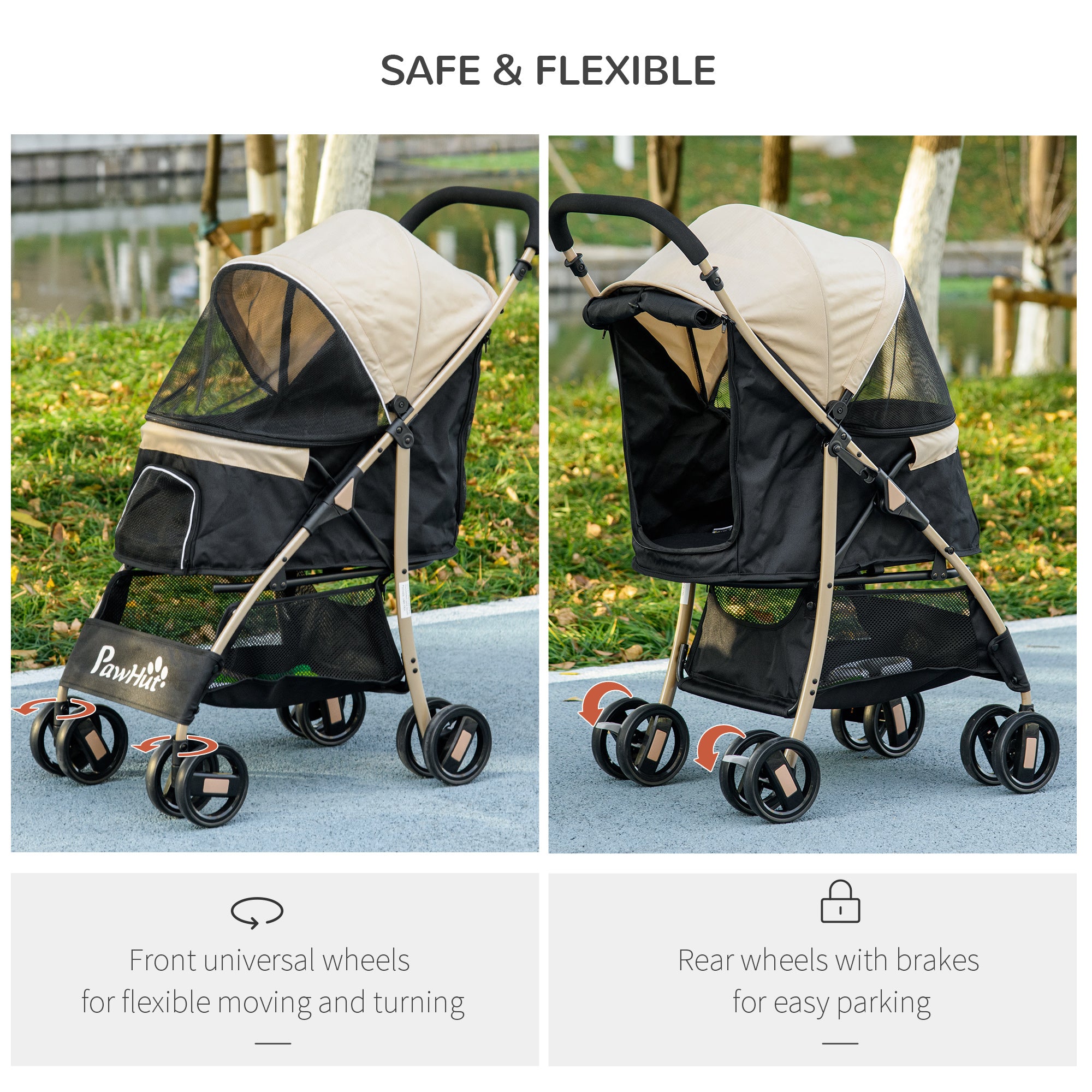 Poussette pour chiens de petite taille