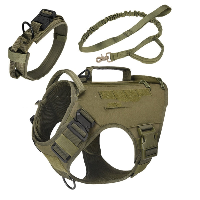 Tactical Dog Vest Medium to Large Dogs Quick Release Coffret Strap 3 pièces Set