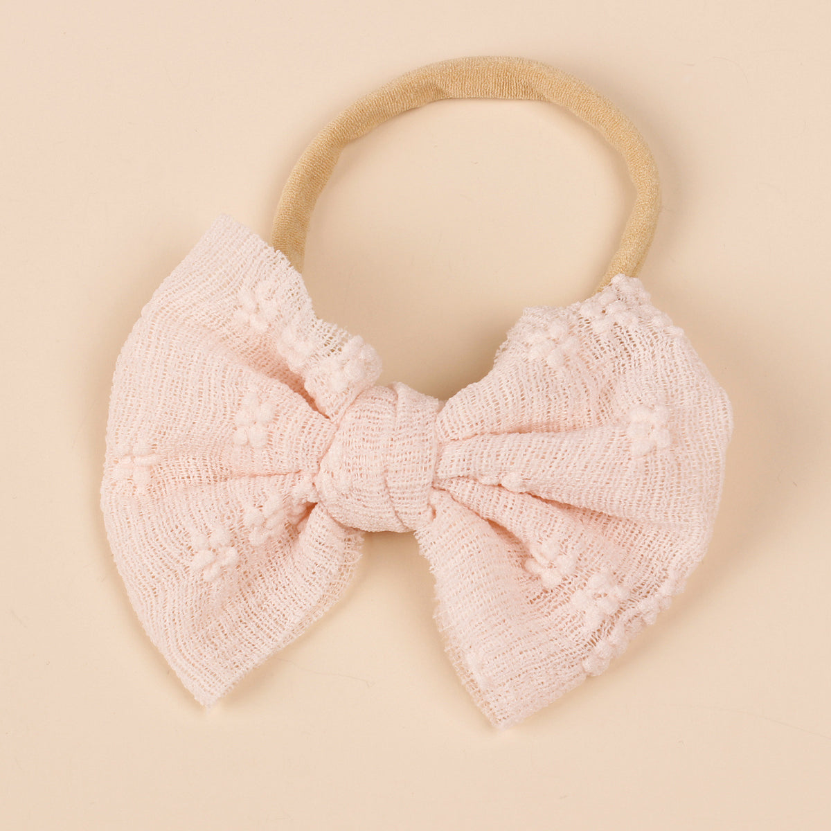Bande de cheveux pour enfants Mesh Bow Hairband Nylon Narrow Headband Bow Hair Accessoires