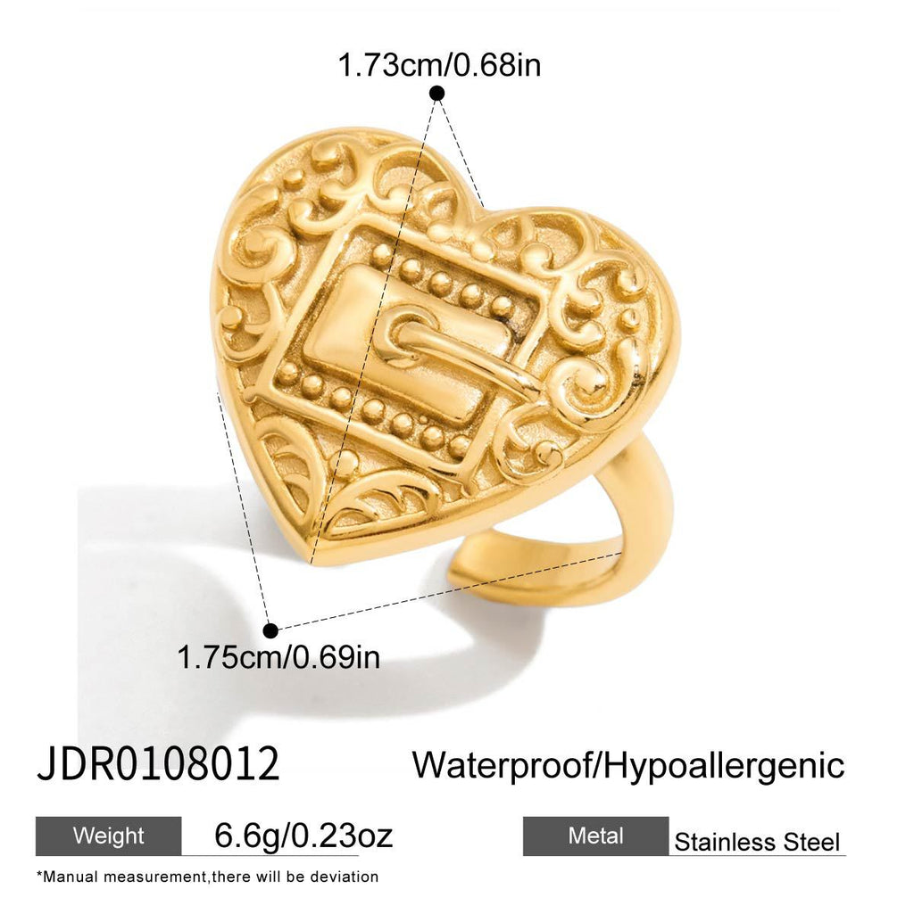 Bague en acier inoxydable de luxe abordable pour les femmes