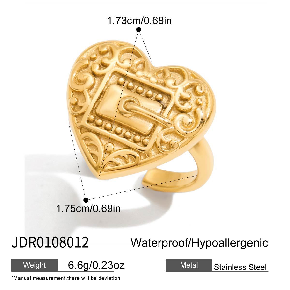 Bague en acier inoxydable de luxe abordable pour les femmes