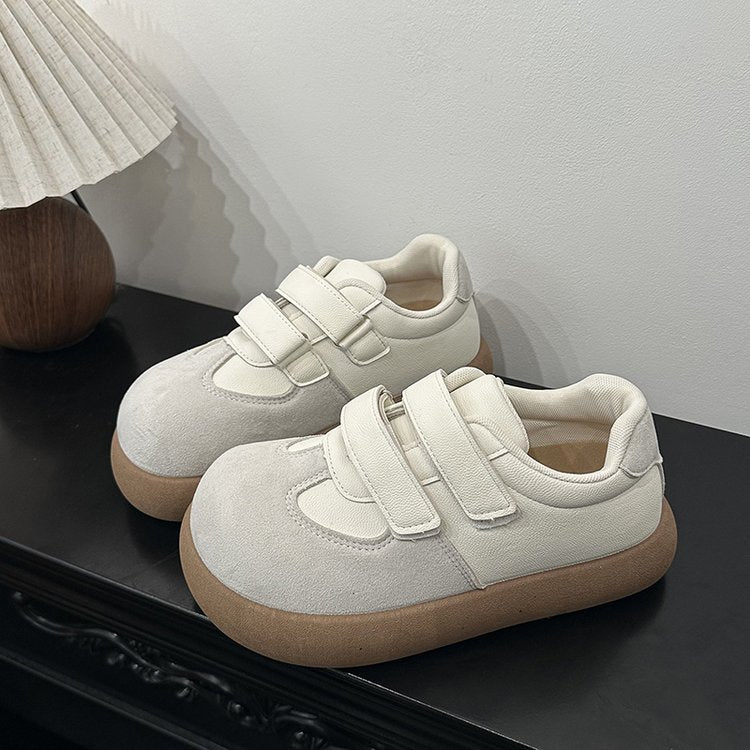 Chaussures Retro Soled Blanc Épaisseur pour Femmes