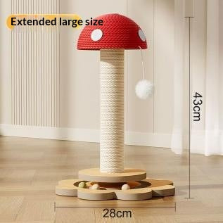 Jouet de chat de chat de champignons rouges