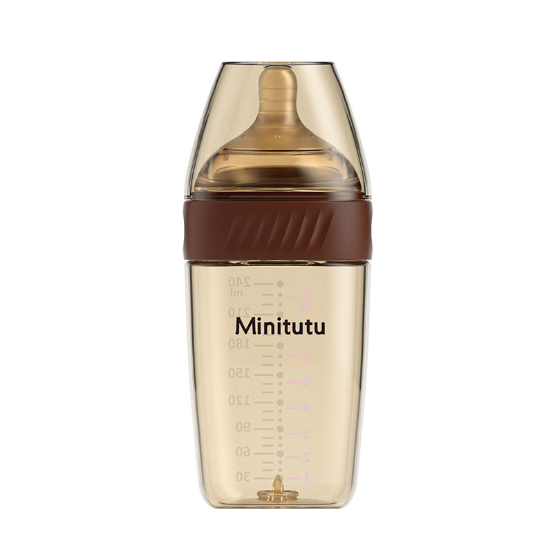 Nouveau-né PPSU Bouteilles d'alimentation à détection de température Anti-flatulence Choke Proof