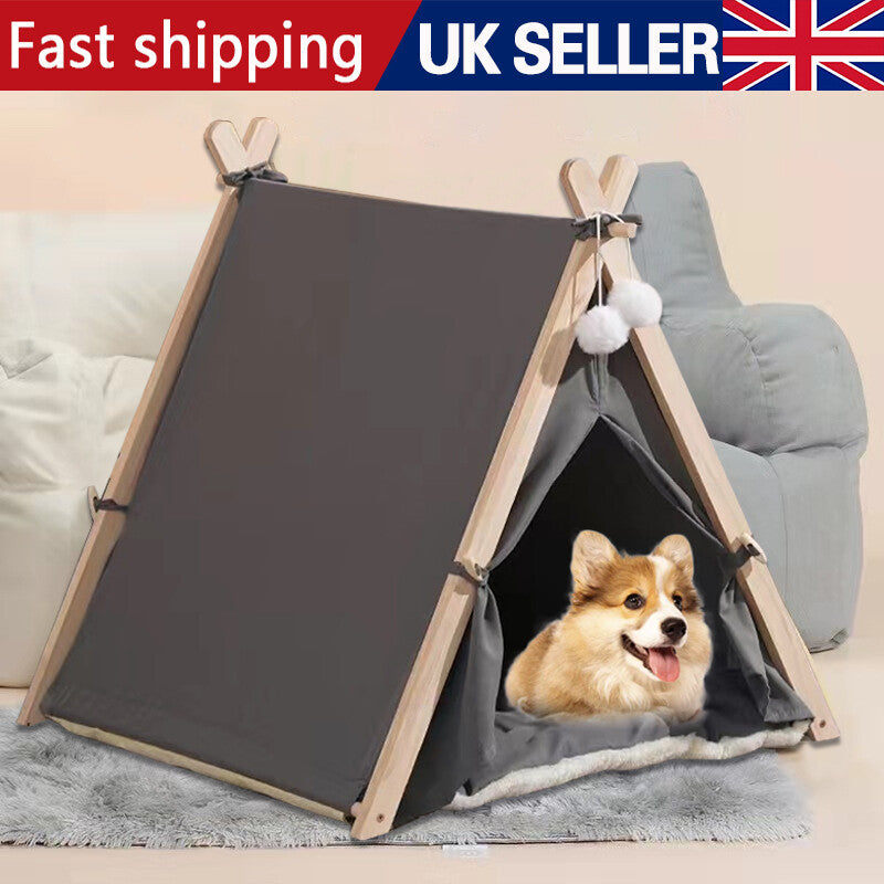 Grand chat lit de teepee Dog&Puppy&Cat&Kitten Igloo Jouer Tent Tipi House Cushion Mat