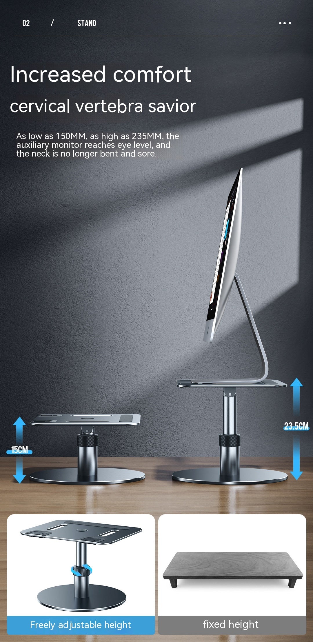 Support de refroidissement pour ordinateur portable pliant mobile