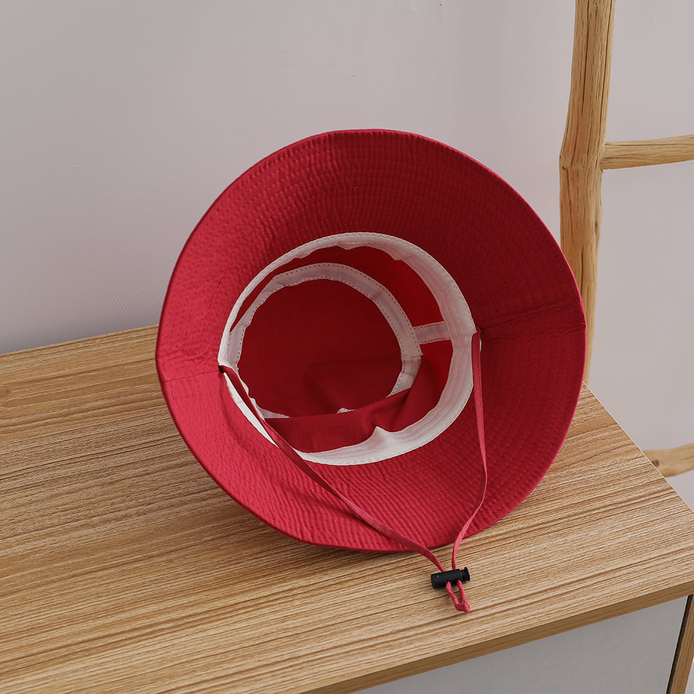 Les filles d'été et les garçons' Ribbon réglable large bordé doux et occasionnel bébé chapeau de soleil F