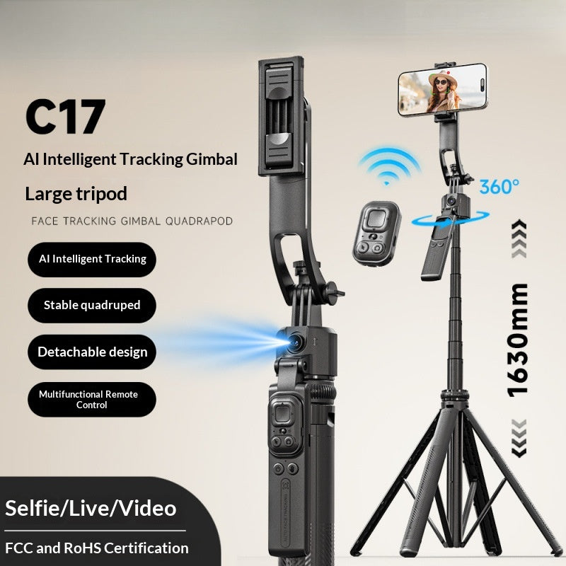 C17 Smartphone Selfie Stick Smart Stabilisé Gimbal extensible avec mode automatique complet