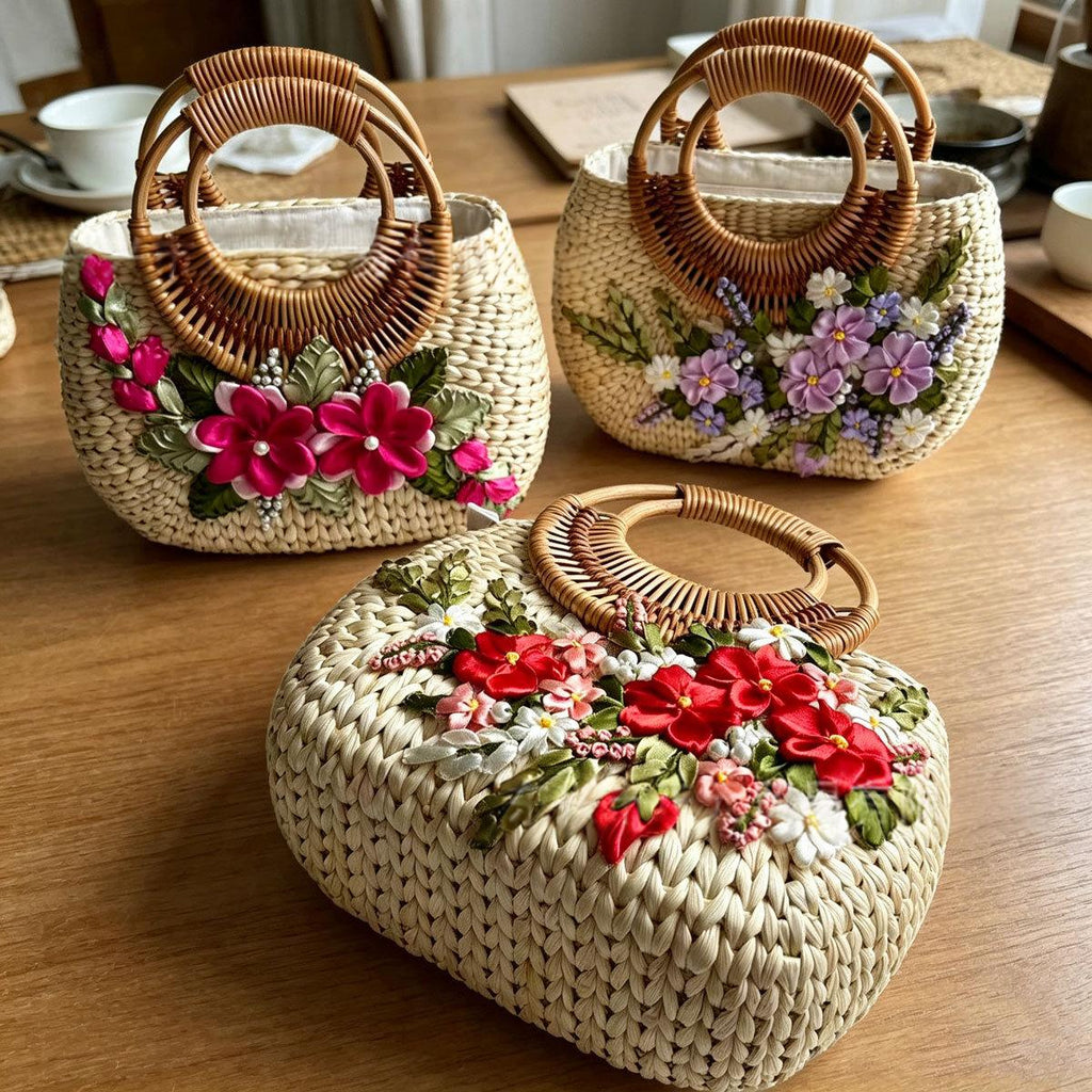 Sac en paille pour la plage et le bord de mer