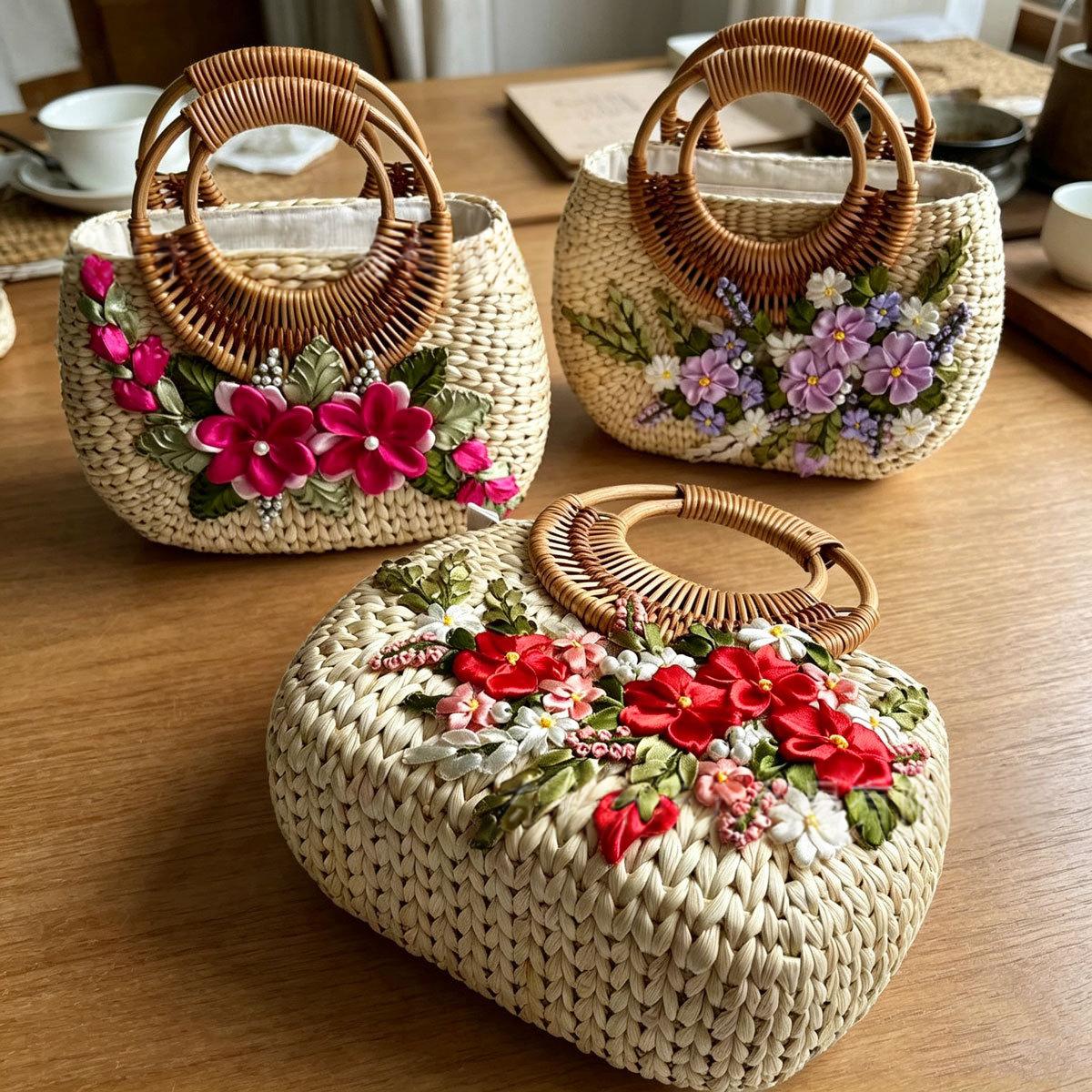 Sac en paille pour la plage et le bord de mer