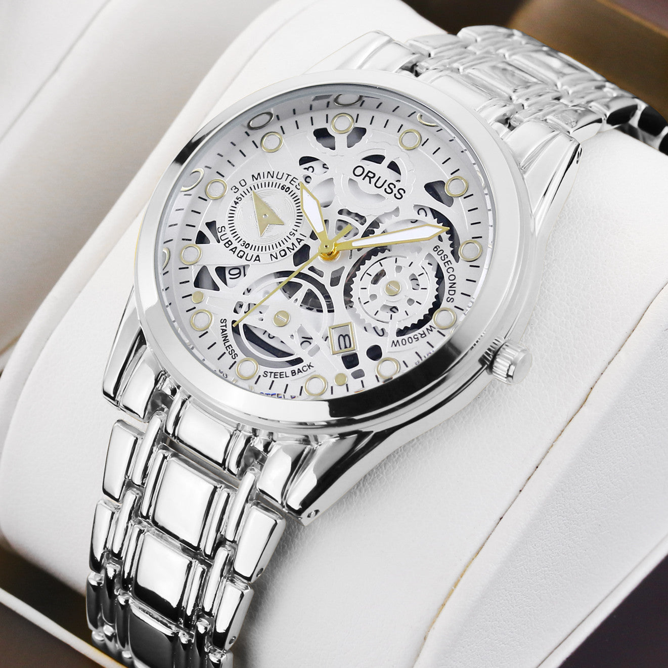 Mouvement automatique de montres Quartz Hollow