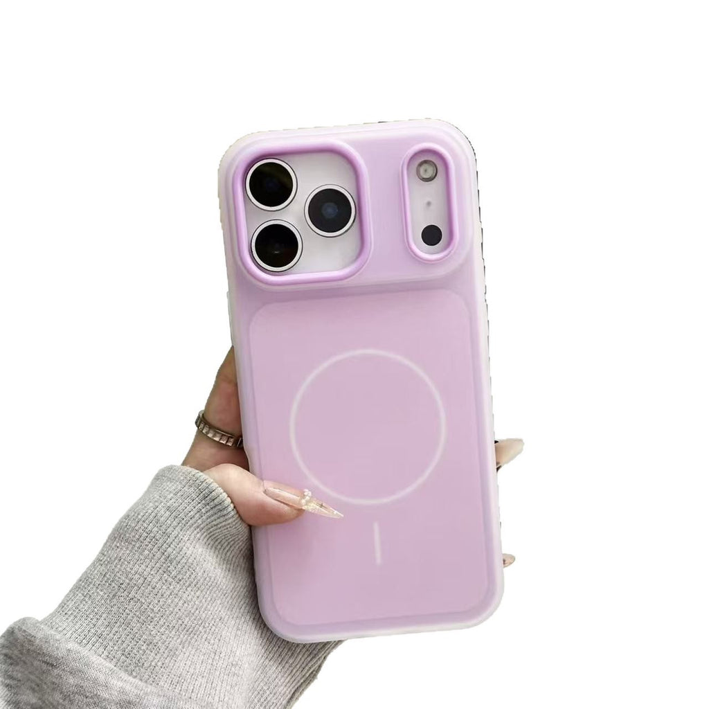 Cas de téléphone magnétique bi-en-un couleur de bonbons