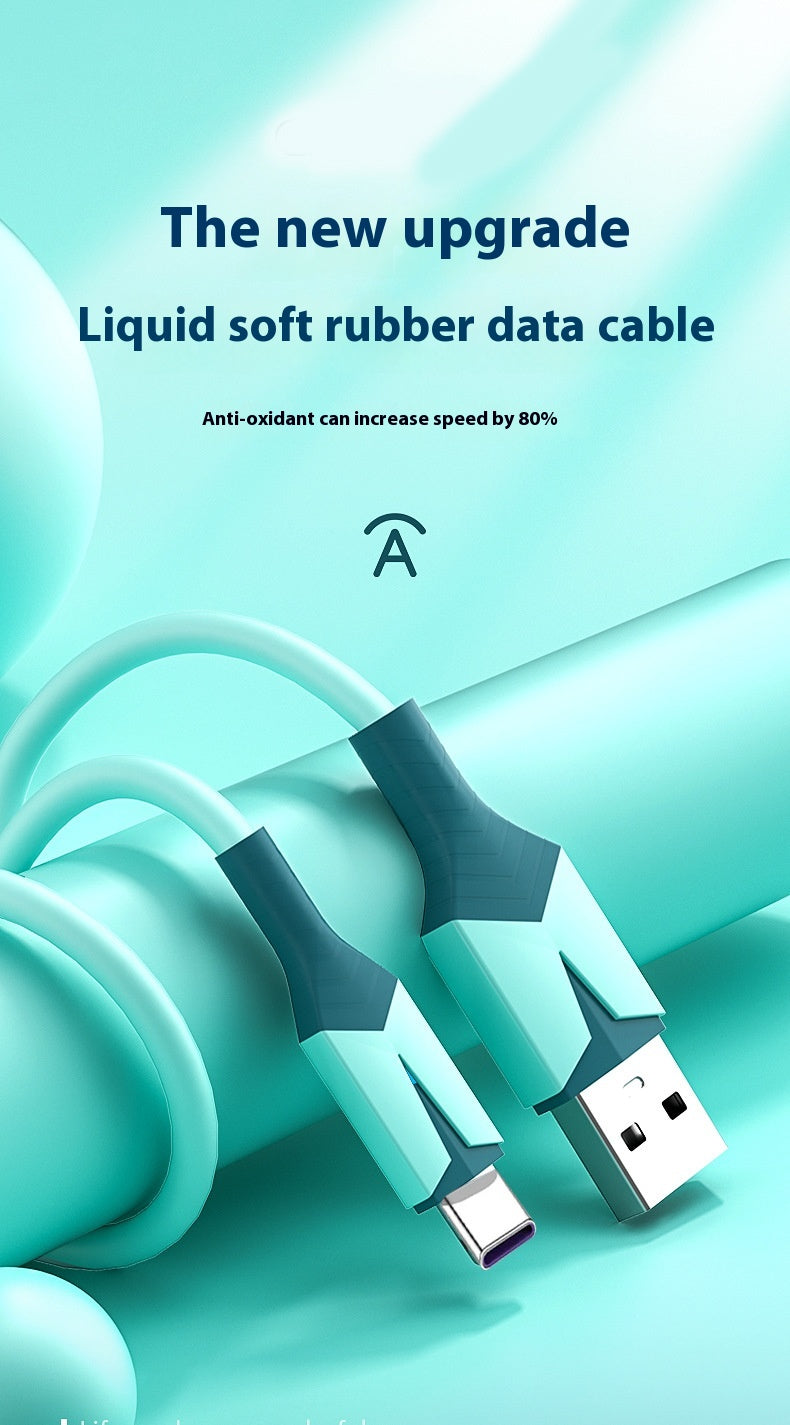 Colle flexible liquide avec câble de charge de données de téléphone mobile léger