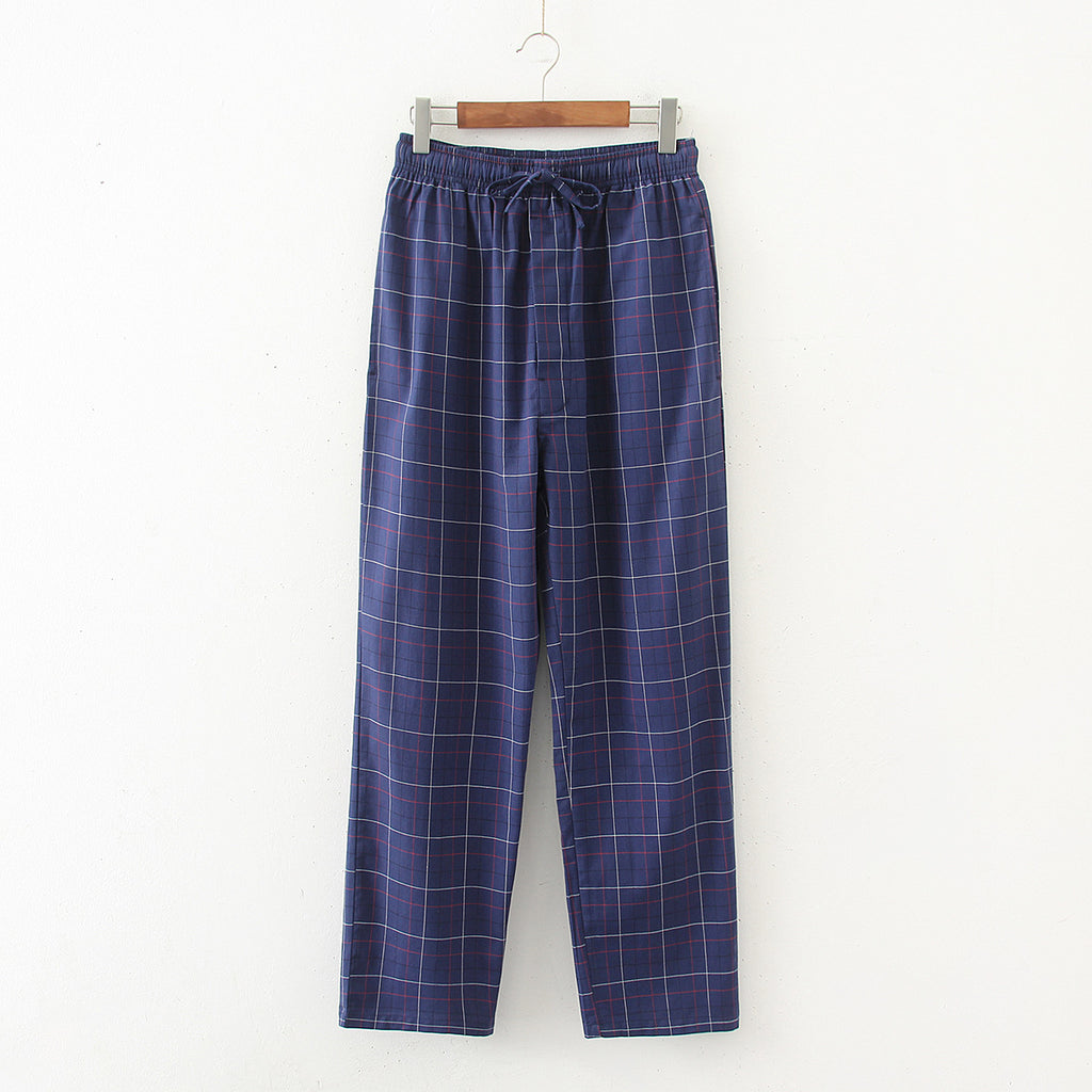 Coton Surdimensionner Loose Confortable Respirant Printemps Et Pajamas Men's Thin