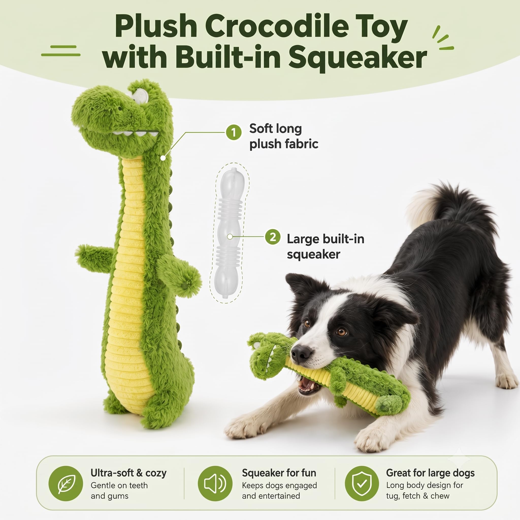 Jouet en peluche de chien squeaky