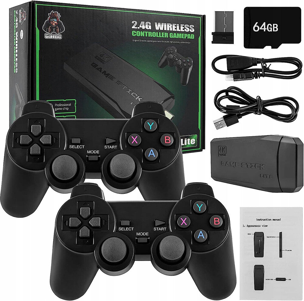 Console de jeu vidéo 20000 Kit de console de jeux rétro avec 2 contrôleurs sans fil Nouveau