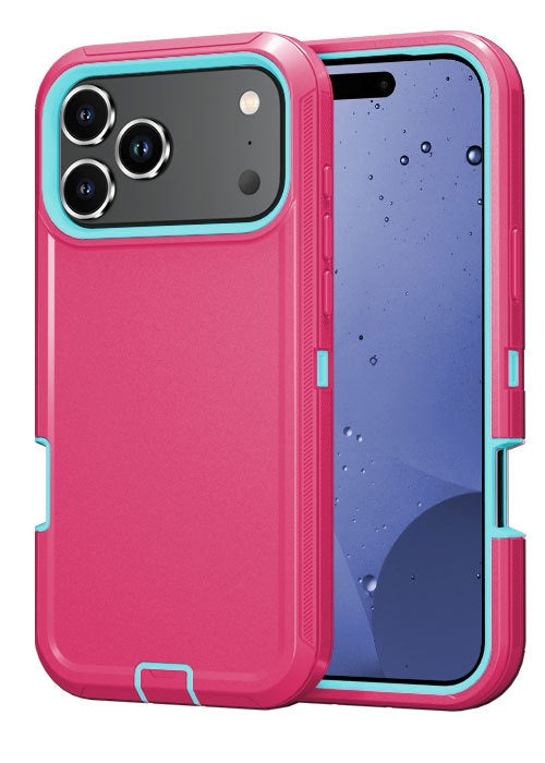 Applicable to 17promax Three-Proof Robot Solid Color Phone Case