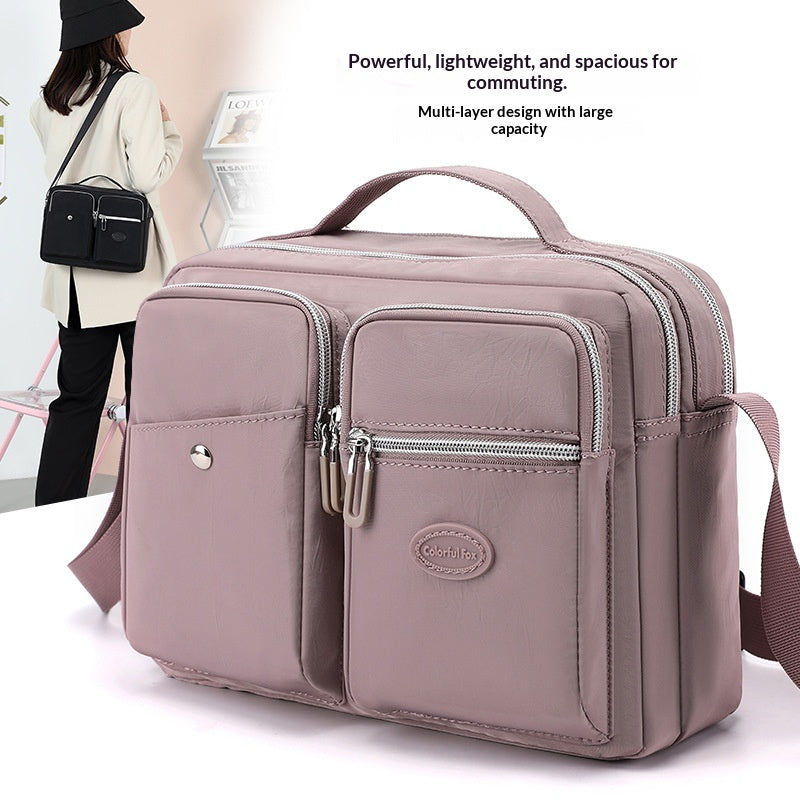 Sac croisé en nylon de grande capacité pour femmes