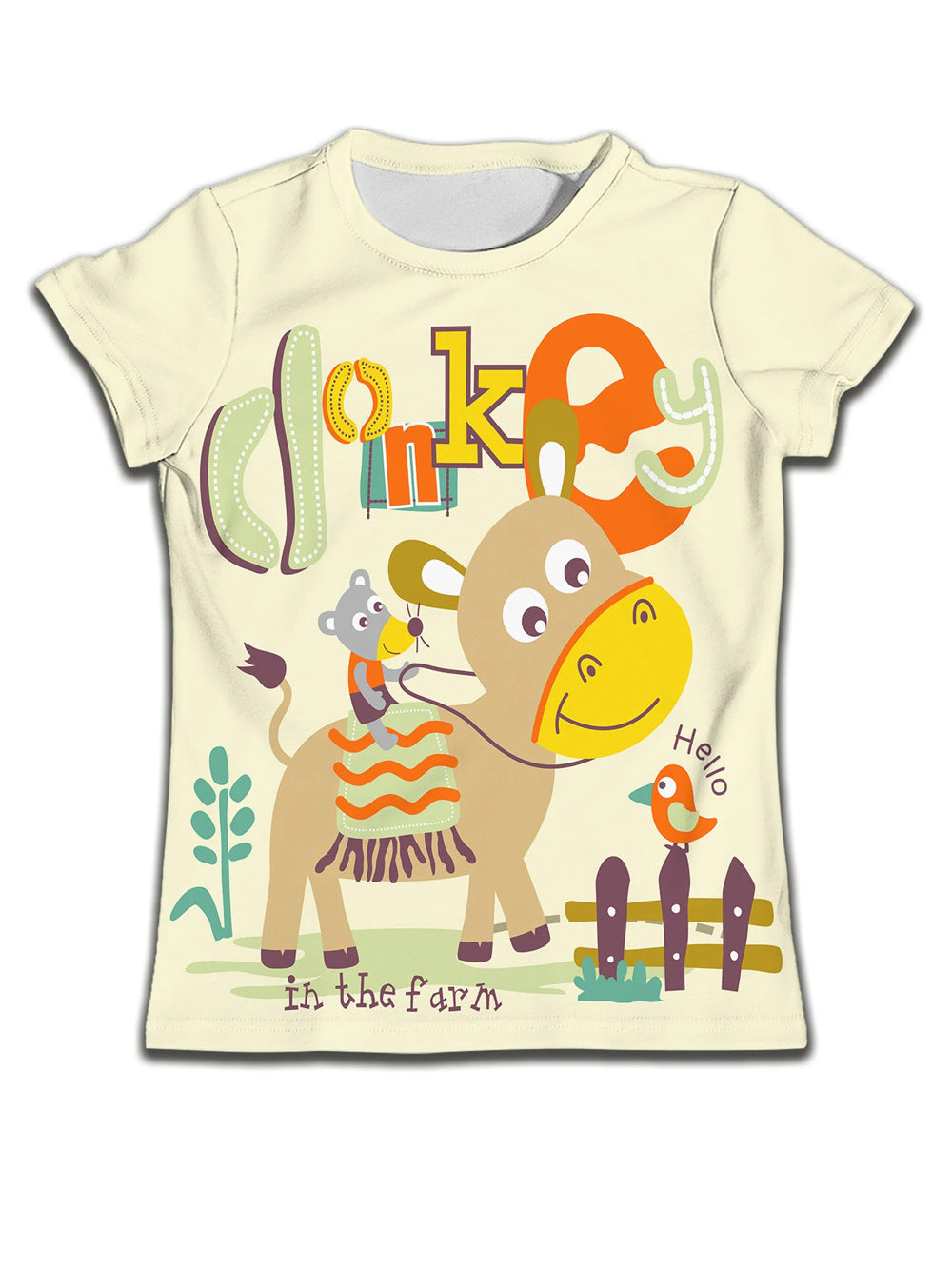 Enfants T-shirt garçon Vêtements Casual Soft T-shirt mignon Cat dessin animé