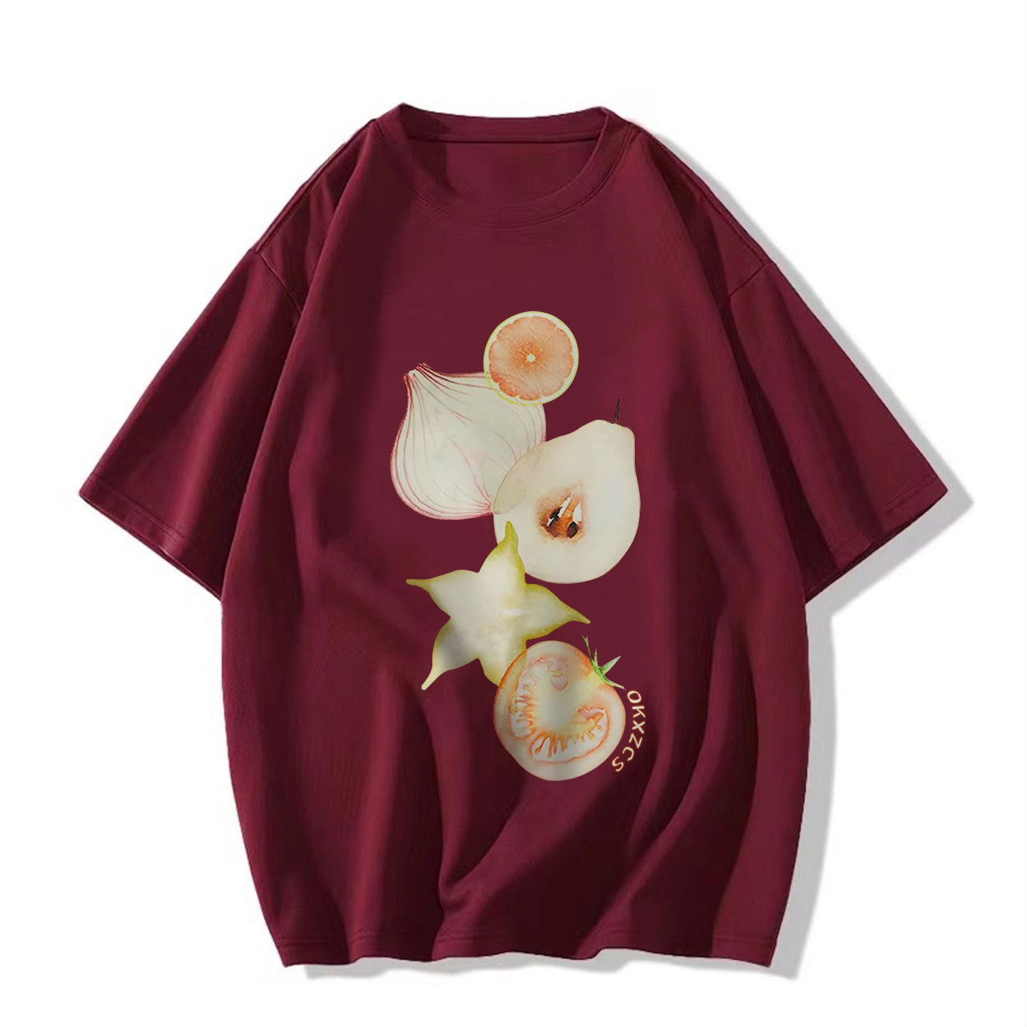 Style de rue Designer-inspiration Niche Surdimensionné demi-vêtement Top