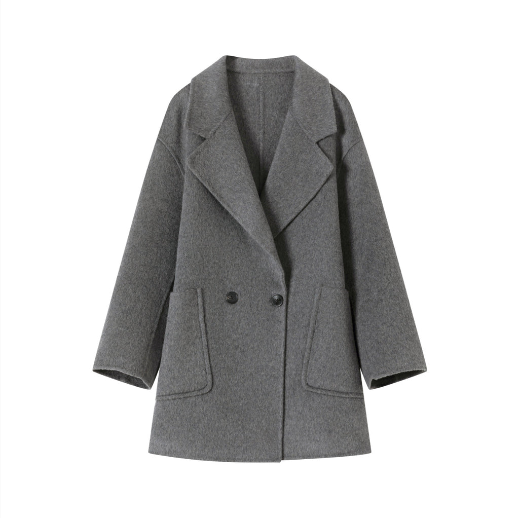 Manteau de laine d'automne Style mi-long