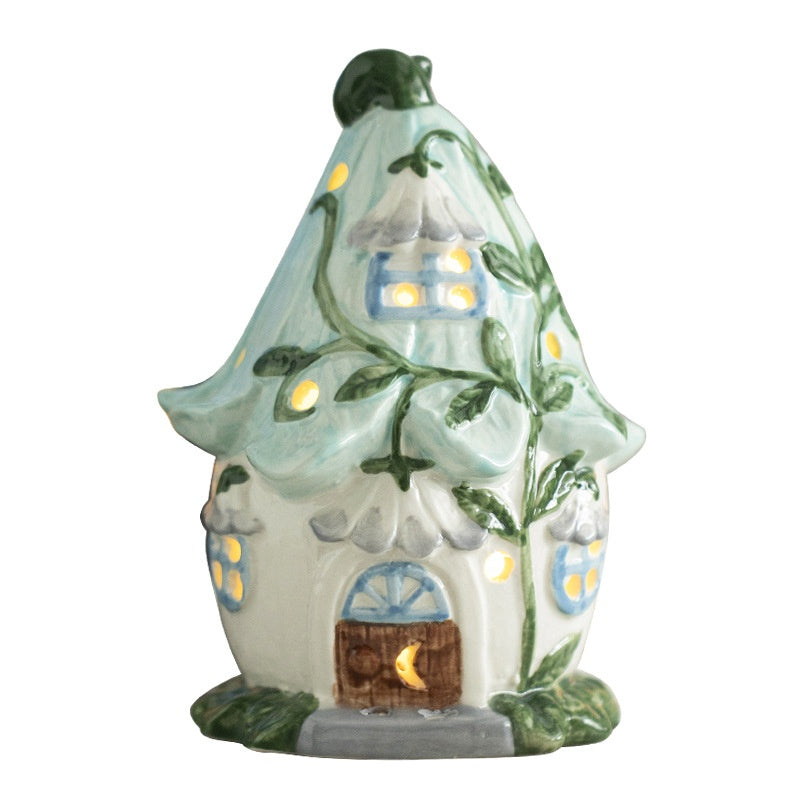 Lumière de nuit de serre en céramique Fairy-Tale
