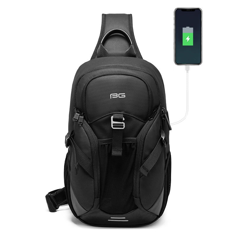 Sac transversal professionnel sophistiqué Sac à épaule polyvalent équipé d'USB