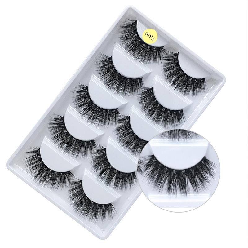 Cils synthétiques volumineux naturellement courbés