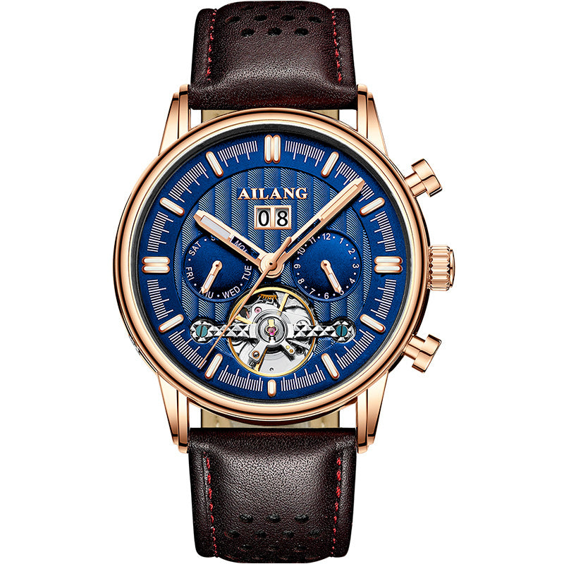 Tourbillon Multi-fonctions Montre mécanique automatique homme