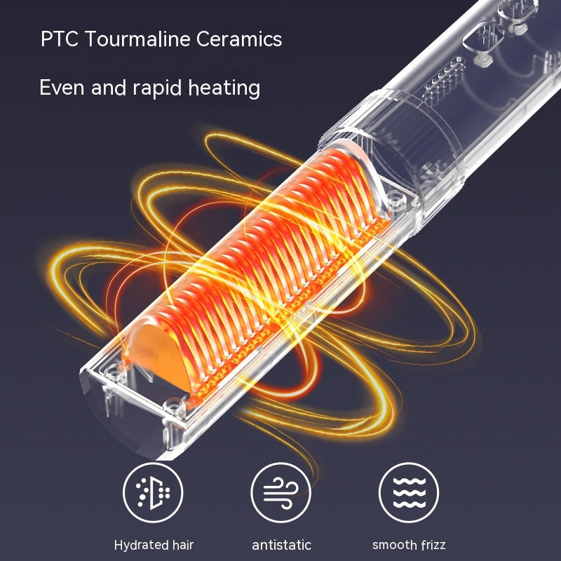Charging Portable Wireless Straight Comb Anion ne nuit pas aux cheveux