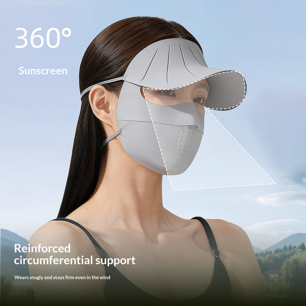 Masque du visage protecteur du soleil d'été pour femmes