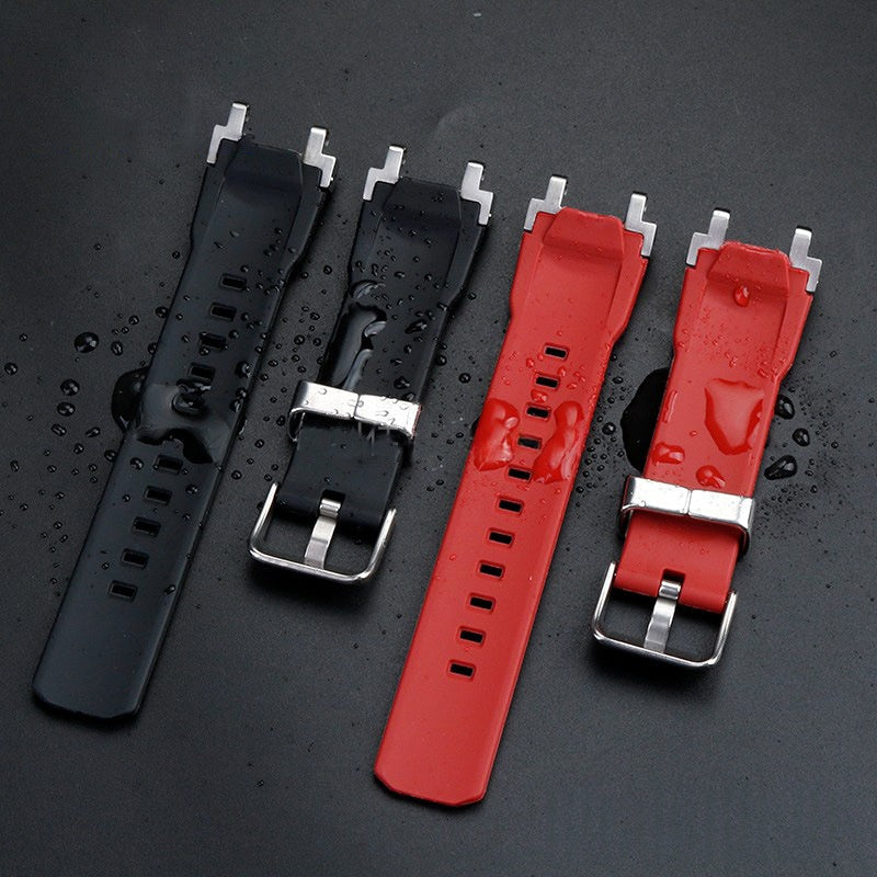 Accessoires de bracelet de montre pour hommes en silicone de résine modifiée