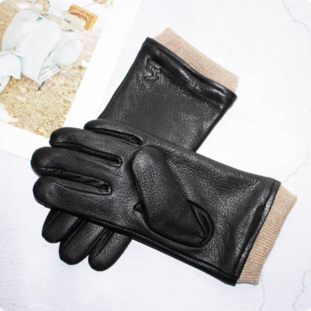 Gants en cuir véritable pour hommes