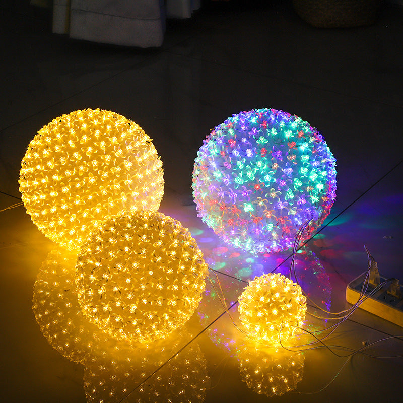 Lampe LED à grande boule d'ornement extérieur