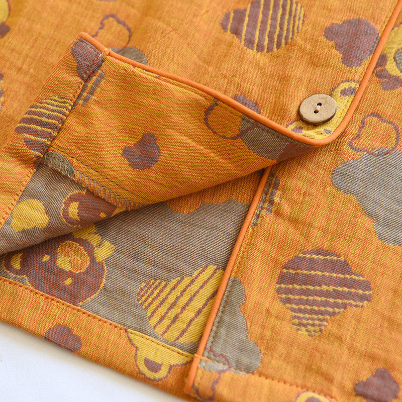 Robe de pyjama de Jacquard tissée