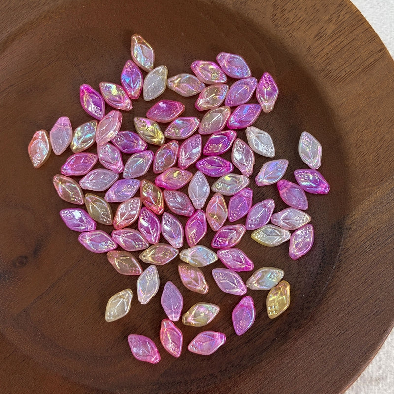 Perles lisses en acrylique bitones foncées