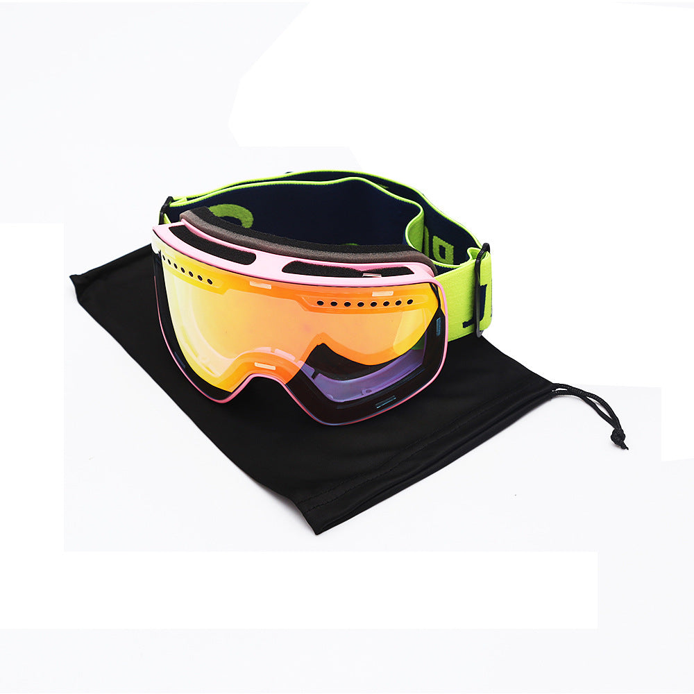 Double anti-fog italien Tablette Protection des yeux Lunettes de ski
