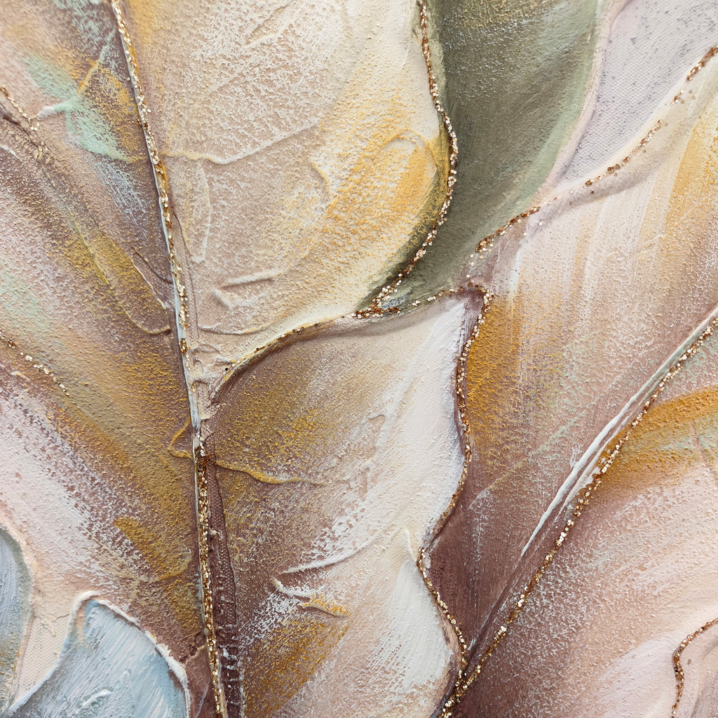 24x24 Ensemble de 2 Leaf Art Botanique