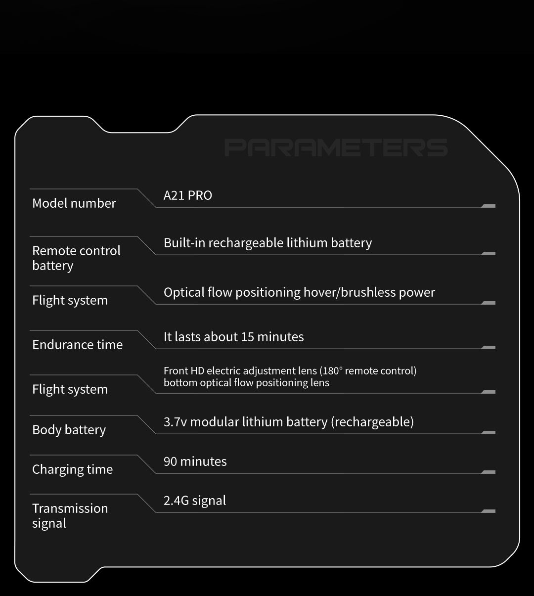 A21 Standard Control - Noir - Double alimentation noir