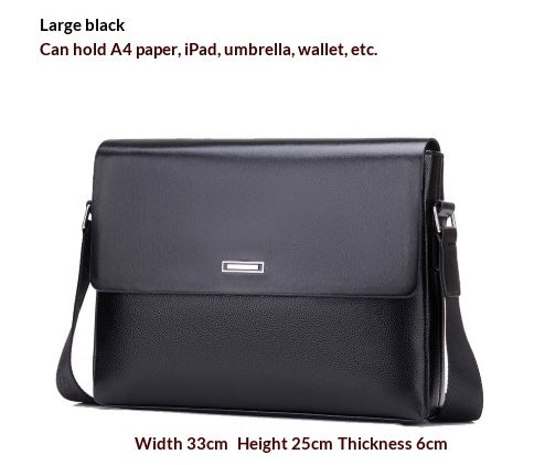 Bureau d'affaires homme tendance et sac en cuir occasionnel de grande capacité