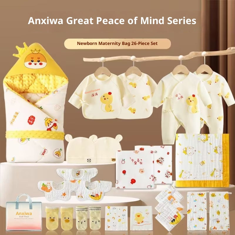 Sac de maternité Ensemble de vêtements de serviette de bain pour swaddle nouveau-né