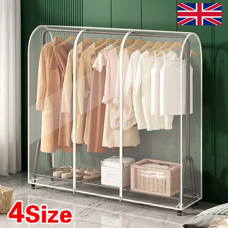 Transparent vêtements Garment Rail rack solide zippé couvercle clair de protection Zip.. Vêtements R
