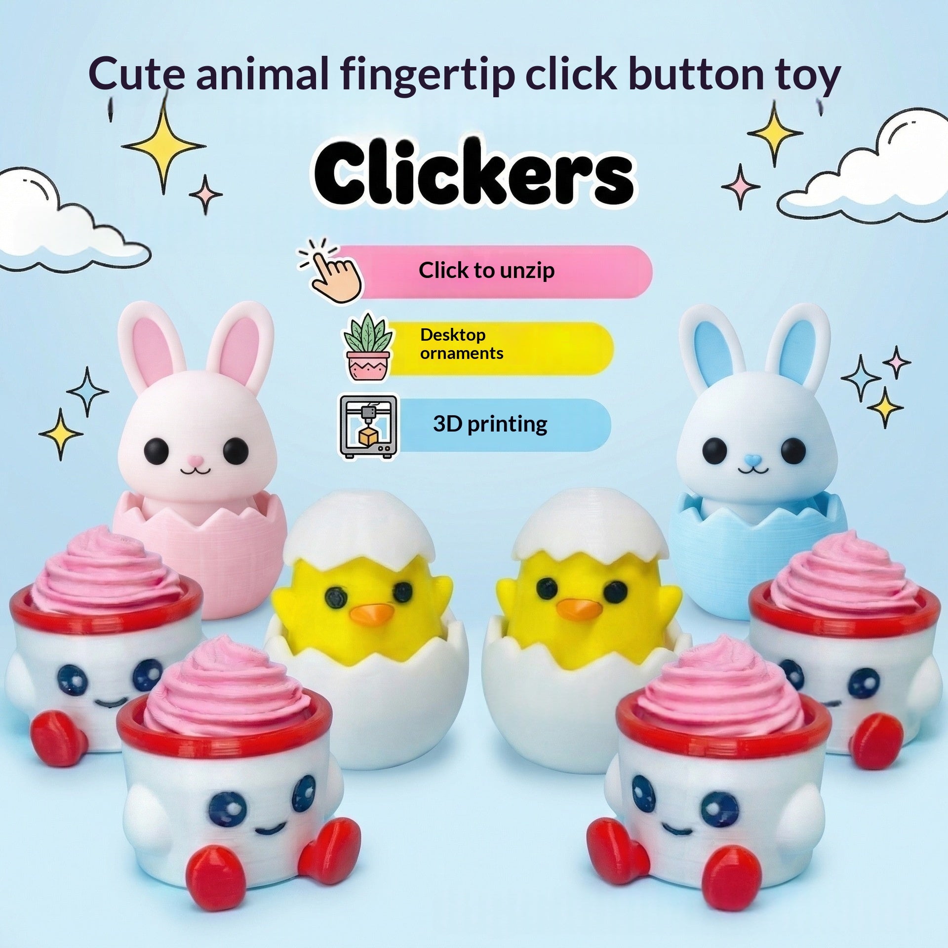 Petit jouet animal anti-stress