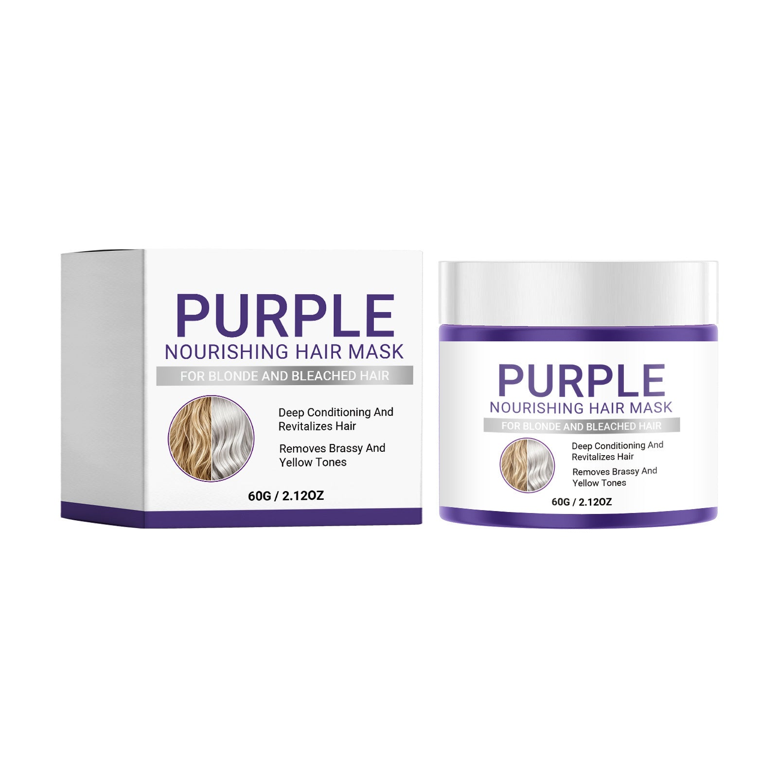 Masque de cheveux pourpre Nourrissant